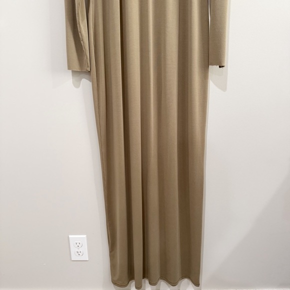 SKIMS Fits Everybody Long Sleeve Dress Crewneck Modal Blend Plus Size 4X - Picture 4 of 11